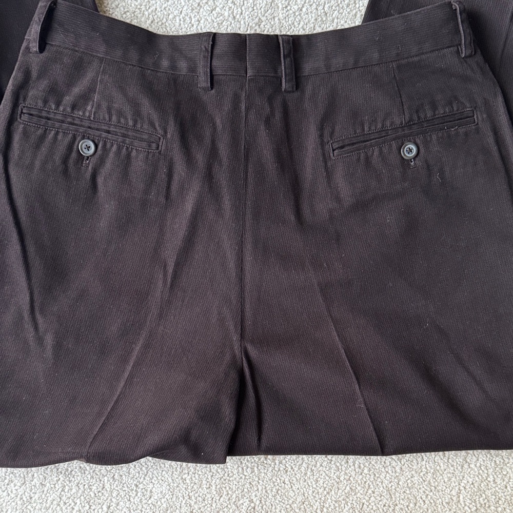 Bundle of 3 Pairs of Claiborne Pleated Cuffed Men's Classic Fit Pants - Picture 9 of 16